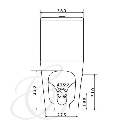 Унитаз напольный Caprigo Style S-1213