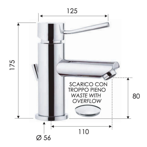 Смеситель для раковины Remer Minimal N10