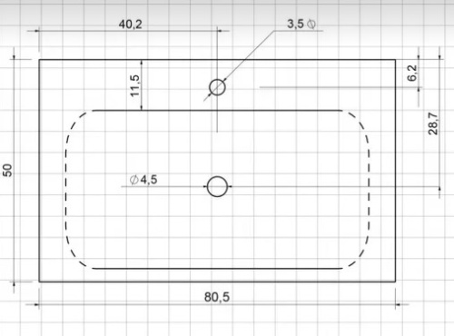 Раковина Vincea VCB-1F800W
