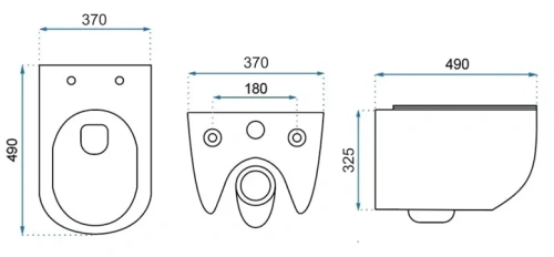 Унитаз подвесной Rea Carter N2 C1400