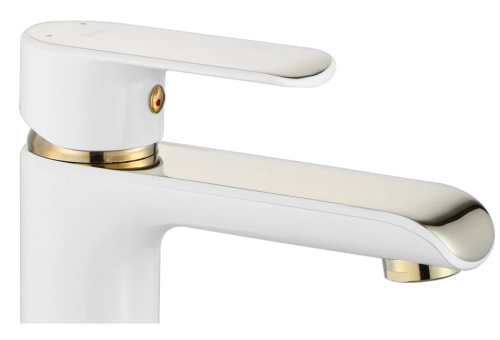 Смеситель для умывальника Rea Bloom White Gold B9931