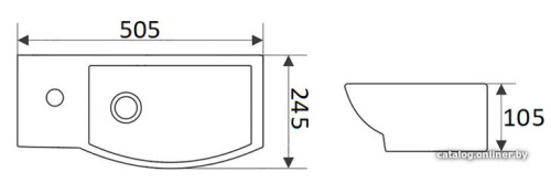 Умывальник CeramaLux 7947CR