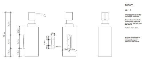 Дозатор для мыла настенный Decor Walther Corner DW 375 0847560