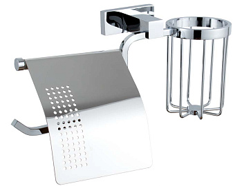 Бумагодержатель с держателем освежителя воздуха Vivi Felice Exclusivo B1007-S