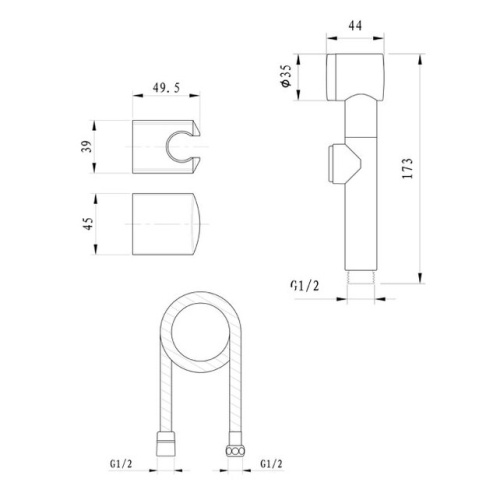 Гигиенический набор Caprigo 99-553-CRM