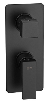 Смеситель для душа Remer Absolute AU93KBNO, чёрный матовый