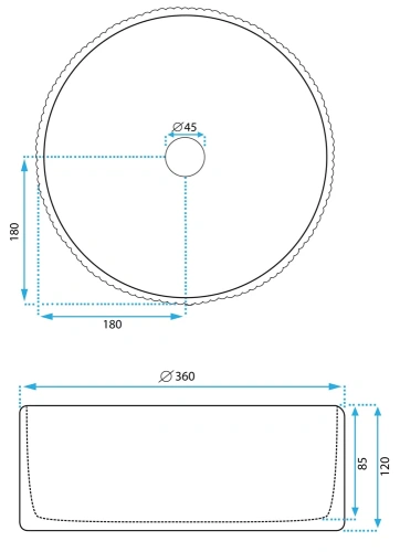Умывальник Rea Selina U6945