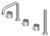 Смеситель для ванны QuadroDesign Source/Ottavo 1295AS