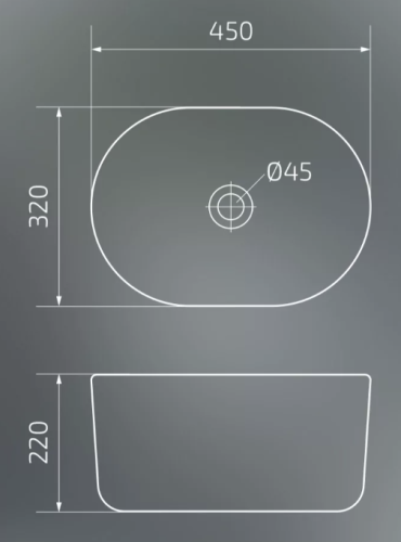 Умывальник Gid N9302wg