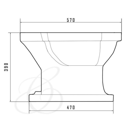 Биде напольное Caprigo Tempo 4714