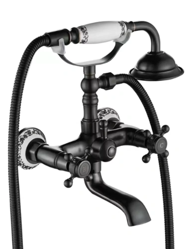 Смеситель для ванны Rea Rustico black matt B0701