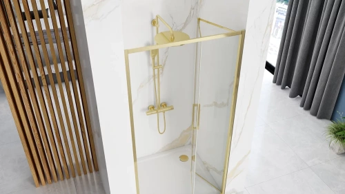 Душевая дверь Rea Rapid Fold gold 100 K4130