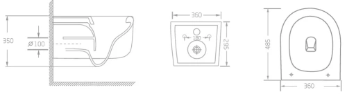 Унитаз подвесной Vincea Evo VT1-64ST