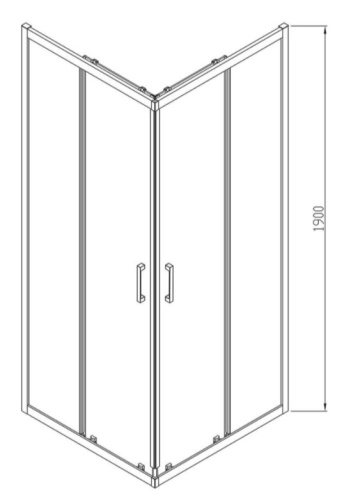 Душевой уголок Vincea Alpha VSS-3AL800MT