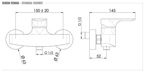 Смеситель для душа Remer infinity I31