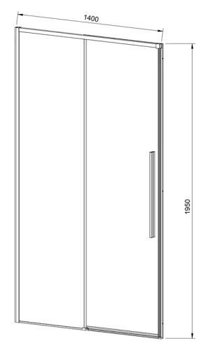 Душевая дверь Vincea Slim-N VDS-4SN140CL