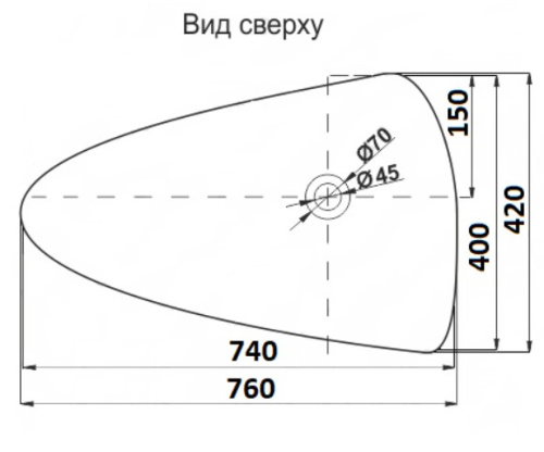 Умывальник CeramaLux 7862