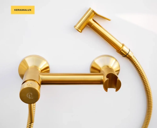 Гигиенический душ CeramaLux DRS/007 золотой матовый
