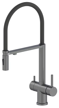 Смеситель для мойки Vivi Felice 1314 Gn Gun Metal Nero