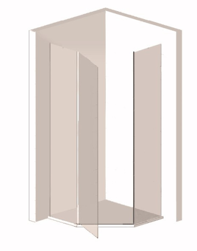 Душевой уголок Vincea Stresa VSP-1S100CLGM