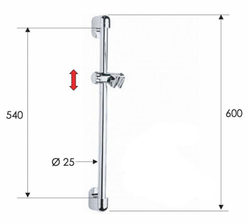 Душевая стойка 60 см Remer 311D