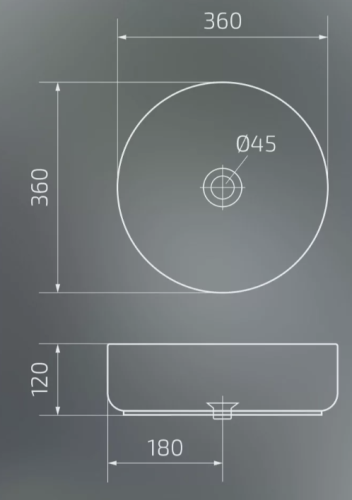 Умывальник Gid D1357h131