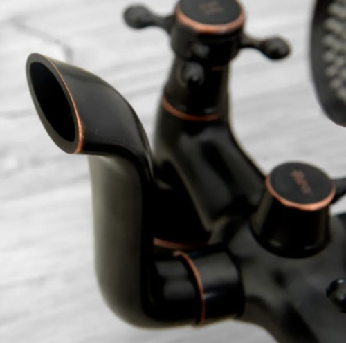 Смеситель для ванны Rea Retro Old Black B0224