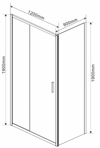 Душевой уголок Vincea Garda VSR-1G9012CH