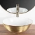 Умывальник Rea Stella gold brush white U9087