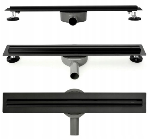 Трап для душа Rea Neo Slim Pro 800 Black G8902