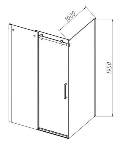 Душевой уголок Vincea Como-N VSR-4CN1014CL