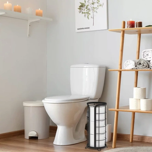 Бумагодержатель напольный Rea black matt 07014