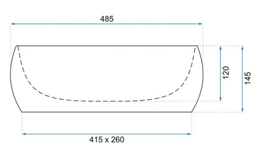Умывальник Rea Linda Lava U8695