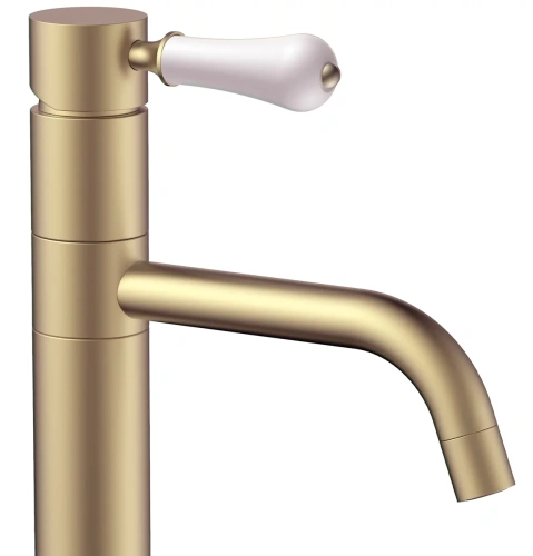 Смеситель для умывальника Rea Serra gold matt B1144