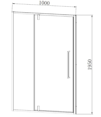 Душевая дверь Vincea Slim-N VDP-4SN100CLB