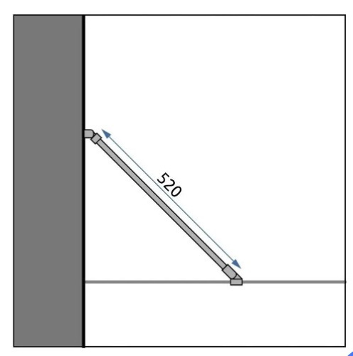 Кронштейн к боковой стенке REA Rapid black matt K5670