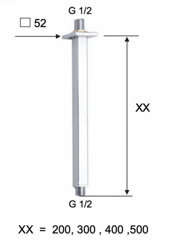 Кронштейн потолочный 10 см Remer 347S10