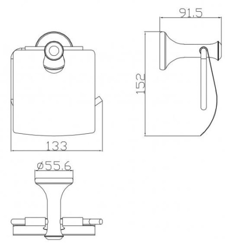 Бумагодержатель CeramaLux Valencia 88507G