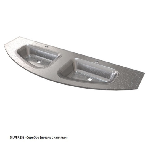 Умывальник Caprigo Legato 155 OW15-3020-SILVER