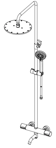 Душевая система Nemo Round NM-9012MB matte black