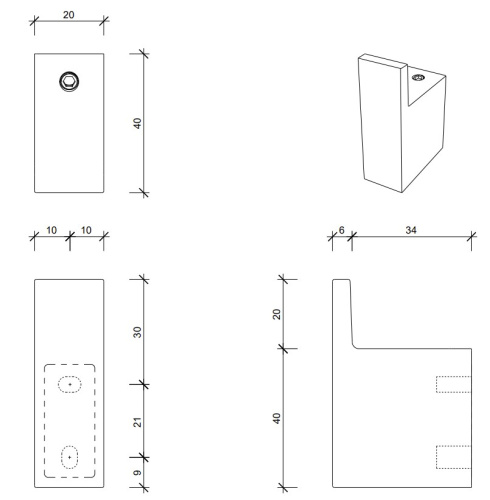 Крючок Decor Walther Contract HAK1 0650377