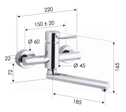 Смеситель для кухни Remer Minimal N41