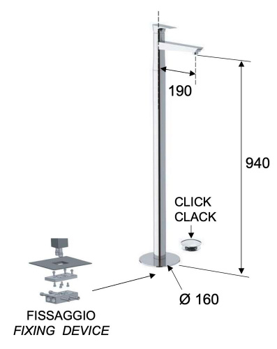 Смеситель для раковины Daniel Diva DV688DP