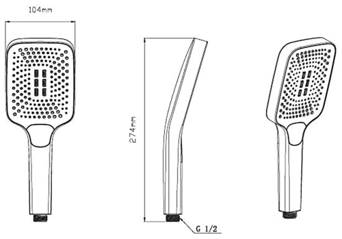 Душевая система Vincea VSFW-4311RBG