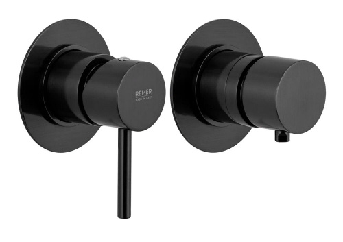Смеситель для душа Remer X Style X96CFP, чёрный брашированный хром