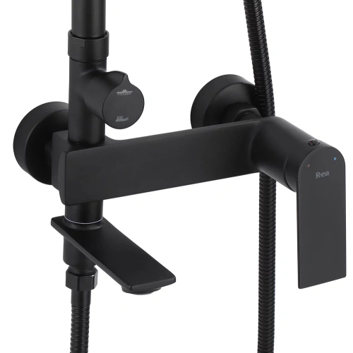 Душевая система Rea Storm black matt P9533