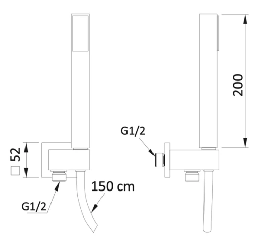 Душевой гарнитур Mariani B14241PF00
