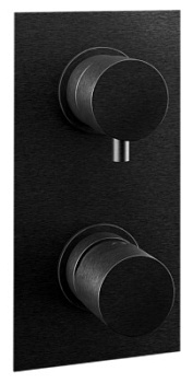 Смеситель для душа Remer Edge EG593CFP, черный брашированный хром