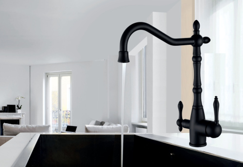 Смеситель для мойки Vivi Felice 1819-10 Nero opaco