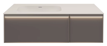 Тумба подвесная Vincea Elise VMC-4EL120MG-L серый матовый